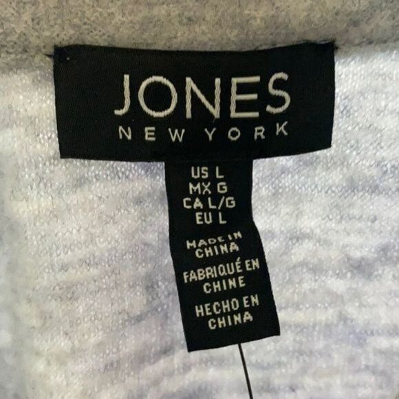 Jones New York Gray Sweater Size Large NWT - Picture 5 of 6